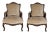 19th C. French Walnut Arm Chairs - a Pair For Sale - Image 4 of 4