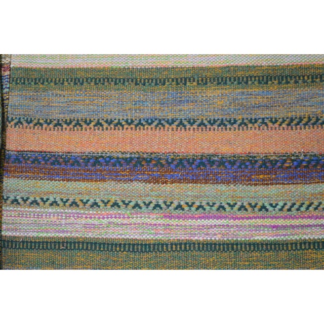 Islamic Afghan Style Maimana Flatweave Kilim Wool Rug, 6'x9'6'' For Sale - Image 3 of 3