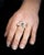 Blue Sapphire and Diamond Butterfly Motif Ring, Size 6.75 For Sale - Image 4 of 4