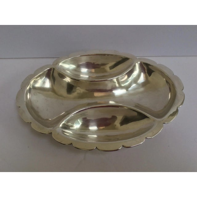 Early 20th Century Ortega Silver Lobed Dish For Sale - Image 10 of 11