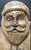 Vintage Large Hand Carved Wooden Santa Claus Holding Deer Sculpture For Sale - Image 4 of 5