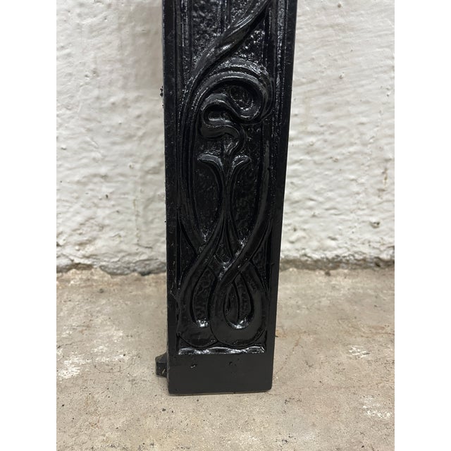 Metal Late 19th Century Cast Iron Surround 24.5"w X 30" H - Ornate Victorian Era From New Orleans For Sale - Image 7 of 7