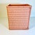 Mid-Century Boho Chic Coastal Peach Colored Wicker Wastebasket For Sale - Image 10 of 13