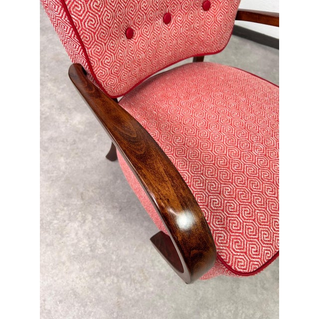 Art Deco H237 Armchair attributed to Jindřich Halabala, 1930s For Sale - Image 10 of 12