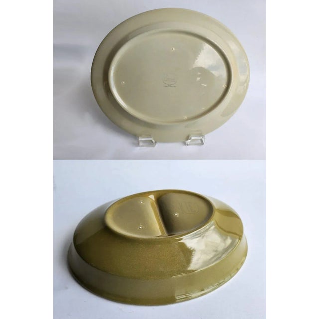 1970s Franciscan Earthenware Serving Set in Pebble Beach Pattern, 3 Pieces For Sale - Image 10 of 11