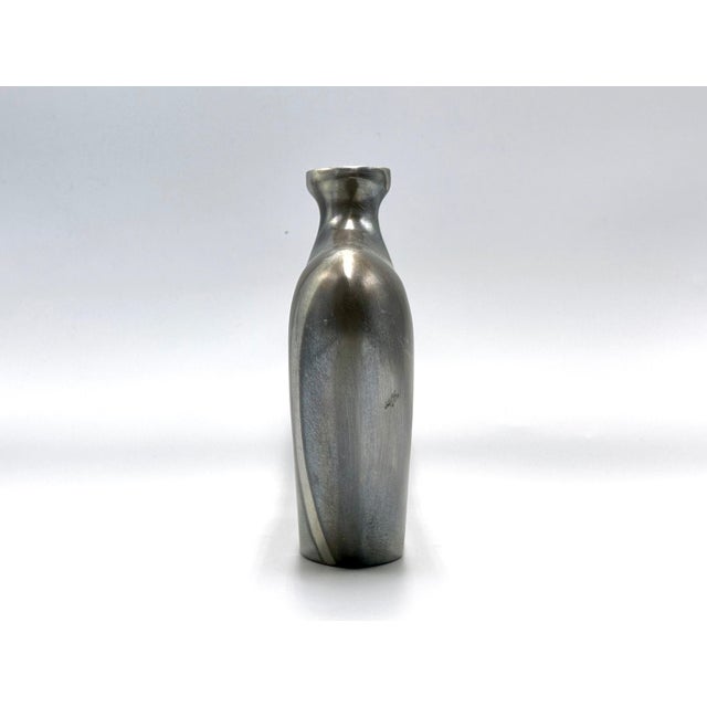 Mid-Century Flat Bottle in Aluminium with Patina, 1970s For Sale - Image 12 of 14
