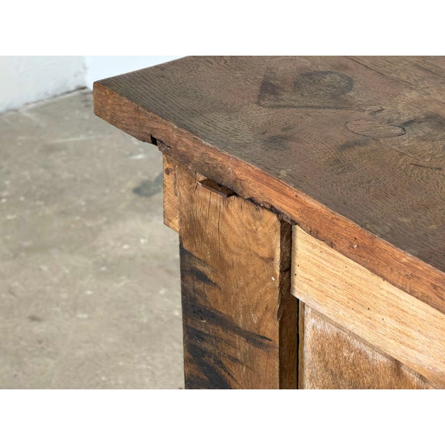 French Provincial Brutalist Oak Sideboard, 1930s For Sale - Image 14 of 16