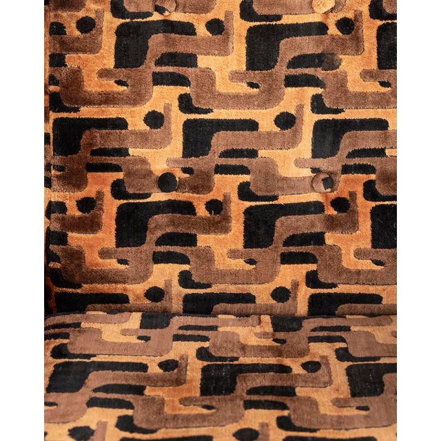 Vintage Velvet Lounge Chairs, 1970s, Set of 2 For Sale - Image 11 of 12