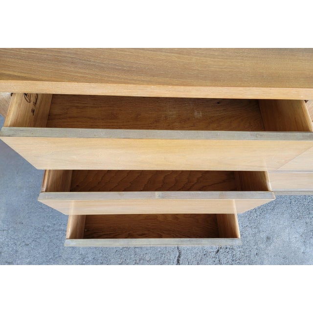 Kent Coffey Cerused Walnut Mid-Century Modern Low Dresser For Sale - Image 9 of 14