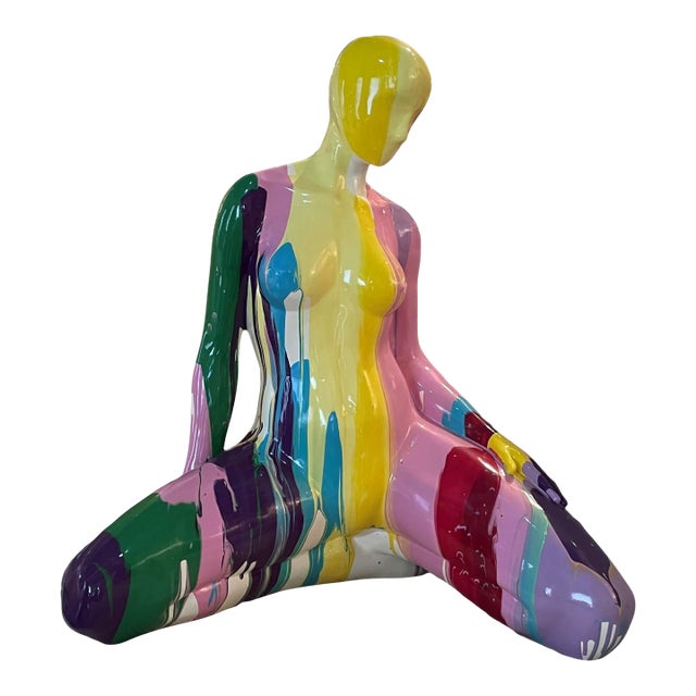 Late 20th Century Signed, Beth Taylor, Fiberglass Female Sculpture For Sale