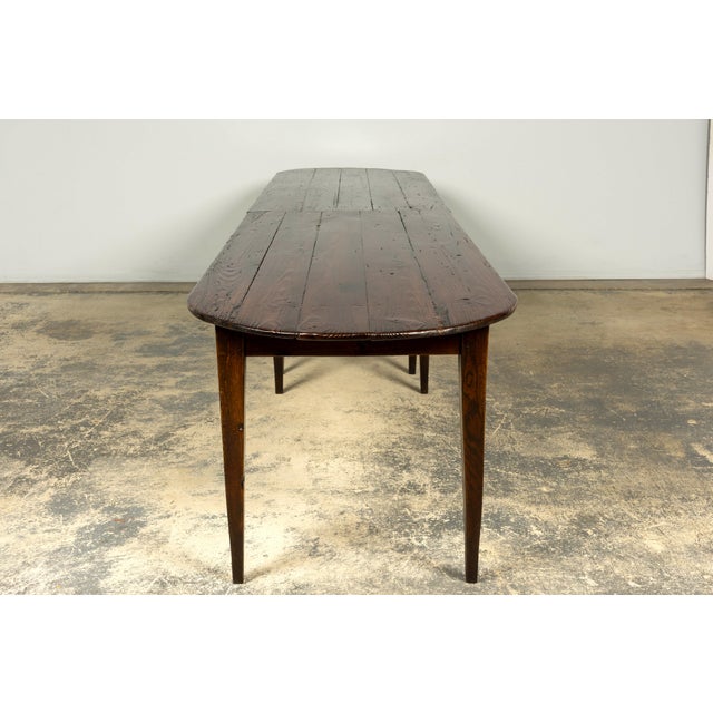 Late 18th Century French Provincial Oak Communal Dining Table For Sale - Image 11 of 18