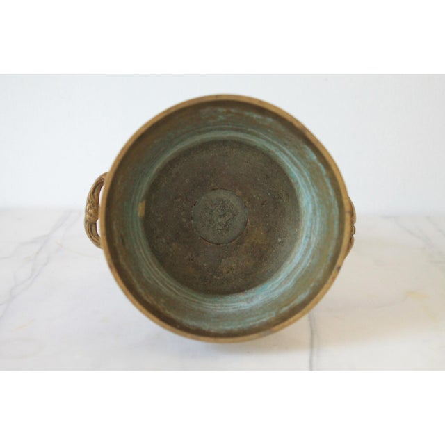Vintage Brass Planter or Catchepot For Sale - Image 10 of 10
