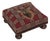 Stags Head Plaid Tapestry Footstool For Sale