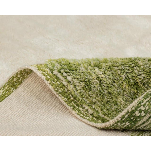 Hand-Knotted Wool Rug by Azele Studio For Sale - Image 6 of 12