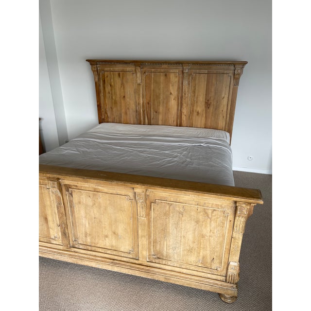 Brown Restoration Hardware St. James King Panel Bed With Footboard For Sale - Image 8 of 12