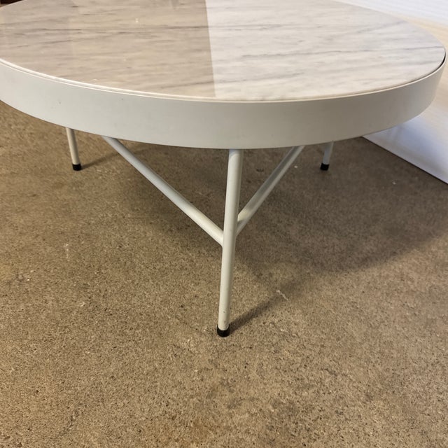Ferm Living Carrara Marble Coffee/Side Table For Sale - Image 12 of 12