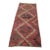 1960s Turkish Traditional Geometric Design Hand Knotted Small Red Oushak Rug For Sale