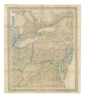 American Civil War Seat of War Map, 1861