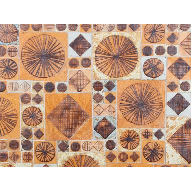 Ceramic Tile Top Coffee Table by Tue Poulsen, 1970s For Sale - Image 3 of 8