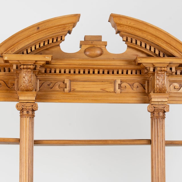 Large 19th Century Danish Pine Bookcase Display Cabinet Apothecary For Sale - Image 6 of 18
