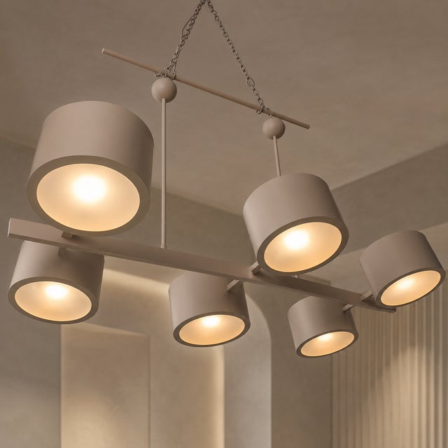 2020s Metal Gray Stilnovo Lelli Style Sputnik Chandelier Italian 6 Arms For Sale - Image 5 of 12