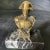 French Vintage Brass Bust Napoleon Waterloo in Marble Base For Sale - Image 3 of 4