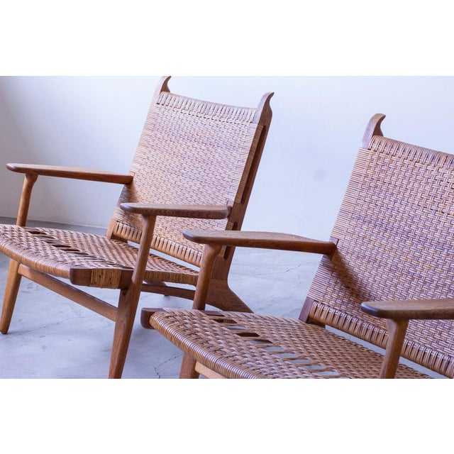 CH-27 Chairs by Hans J. Wegner for Carl Hansen & Søn, 1950s, Set of 2 For Sale - Image 12 of 18