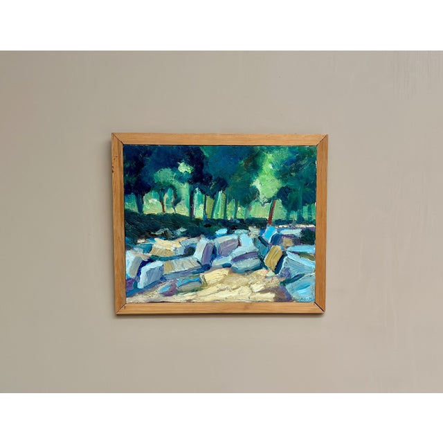 1990s Jarl Lindblad, Landscape Composition, 1998, Oil on Canvas, Framed For Sale - Image 5 of 18