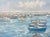 Contemporary Impressionist Style Nautical Oil Painting, 36" X 48" For Sale