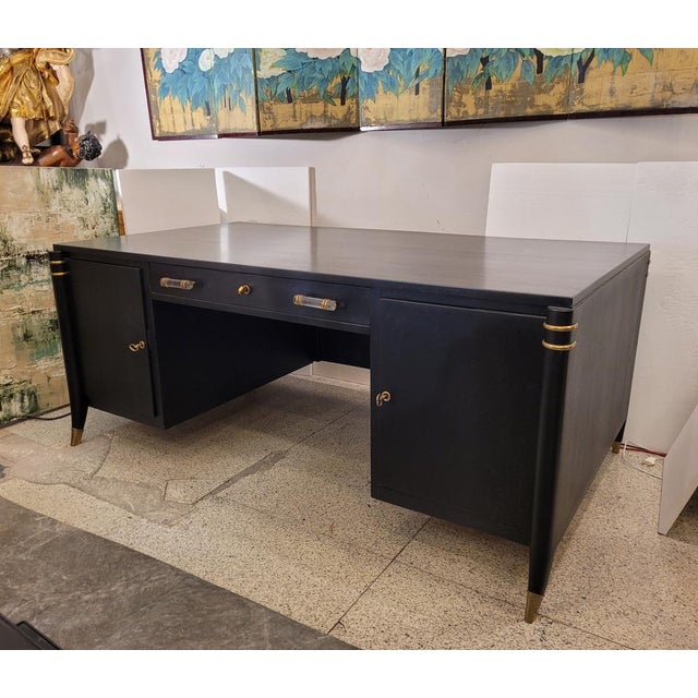 Art Deco Desk in the style of Léon & Maurice Jallot, France, 1940s For Sale - Image 10 of 18
