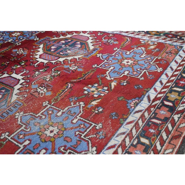 Textile Indian Rug 7'0' X 9'8'' For Sale - Image 7 of 10
