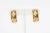 Modern Vintage Chanel Quilted Gold Plated Door Knocker Clip on Earrings, 1980's For Sale - Image 3 of 12
