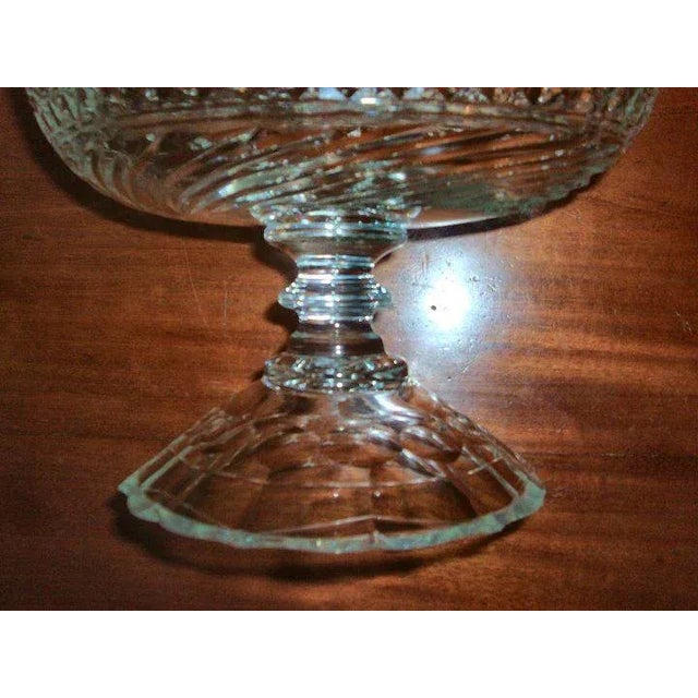 19th Century Anglo Irish Cut Glass Crystal Compote For Sale In New York - Image 6 of 11