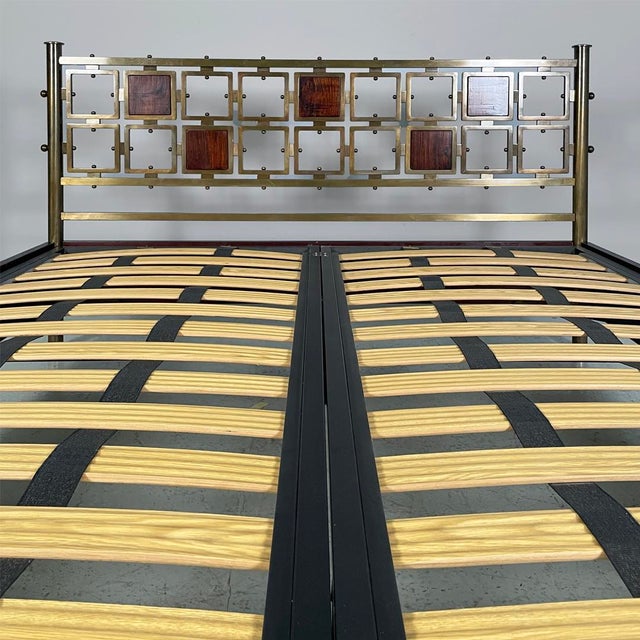 Wood Mid-Century Modern Italian Bed by Osvaldo Borsani, 1950s For Sale - Image 7 of 18