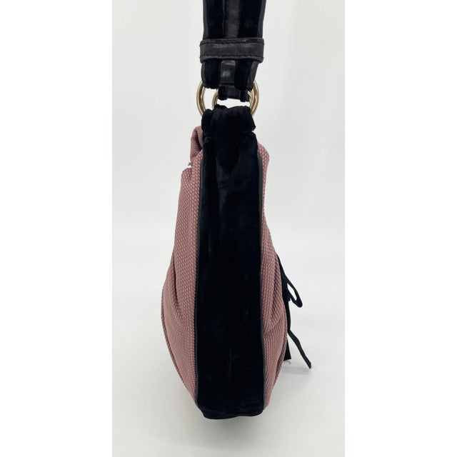 Yves Saint Laurent Yves Saint Laurent Mauve Canvas Rive Gauche Shoulder Bag For Sale - Image 4 of 10