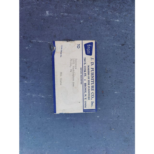 Mid 20th Century Vintage Slate Stone Side Tables - a Pair For Sale - Image 4 of 12