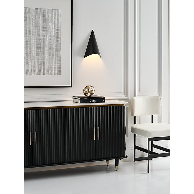 Brass Kelly Wearstler for Visual Comfort Signature Piel 14" Indoor/Outdoor Wall Wash in Antique-Burnished Brass For Sale - Image 8 of 13