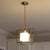 Brown Lightmass P1 Sheepskin Pendant Light, Cube Hanging Lamp For Sale - Image 8 of 9