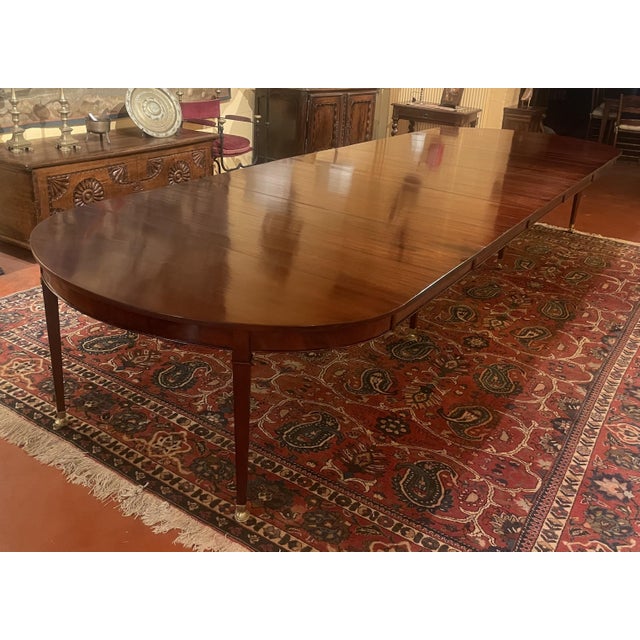 Directoire Louis XVI Style Extendable Mahogany Dining Table For Sale - Image 14 of 14