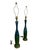 Elevate your interior with this striking pair of Mid-Century Modern Royal Haeger drip glaze table lamps. Featuring tall...