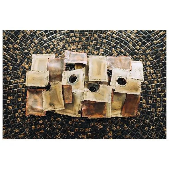 1970s Signed Brutalist Candle Holder Sculpture Attributed to Harry Bertoia For Sale In Cincinnati - Image 6 of 6