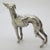 Silver Vintage Italian Handmade Genuine Silver Large Greyhound Dog Figurine Sculpture, Made in Tuscany (Arezzo, Italy)) For Sale - Image 8 of 13
