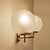 Gold Vintage Glass and Brass Sconces, Set of 2 For Sale - Image 8 of 18