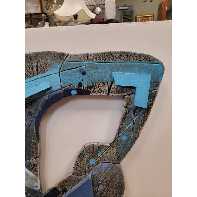 Abstract 1980s Modern Wall Sculpture by Martha a Holt For Sale - Image 3 of 9