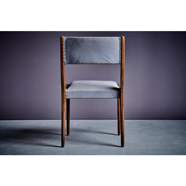 Grey Oak Dining Chairs by Johannes Krahn, 1950s, Set of 6 For Sale - Image 4 of 11