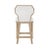 Contemporary Matthew Izzo Home Tally Cerused Oak Counter Stool With White Performance Linen Seat/Back For Sale - Image 3 of 5