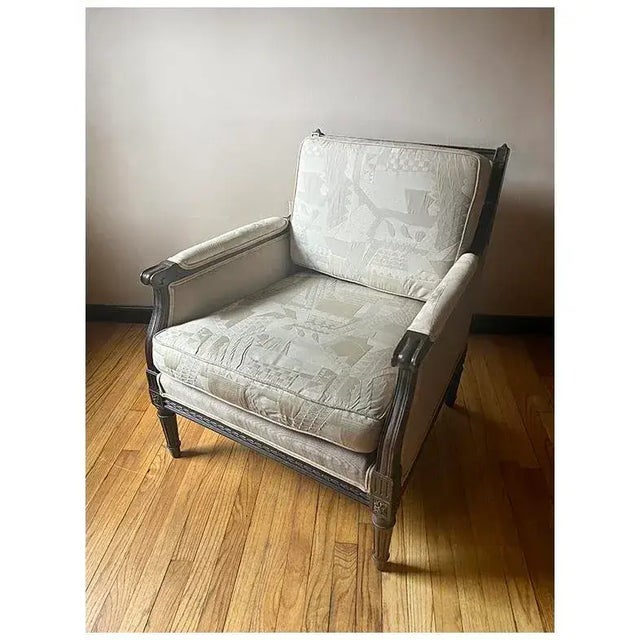 Early 20th Century Louis XVI Bergère Chair For Sale - Image 4 of 13