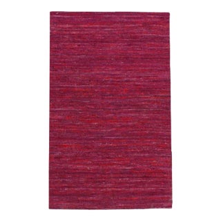 Pasargad DC Contemporary Flat Weave Sari Silk Rug For Sale
