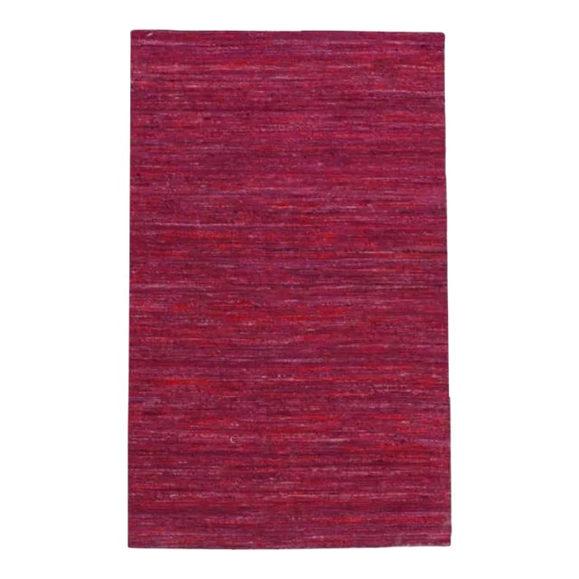 Pasargad DC Contemporary Flat Weave Sari Silk Rug For Sale