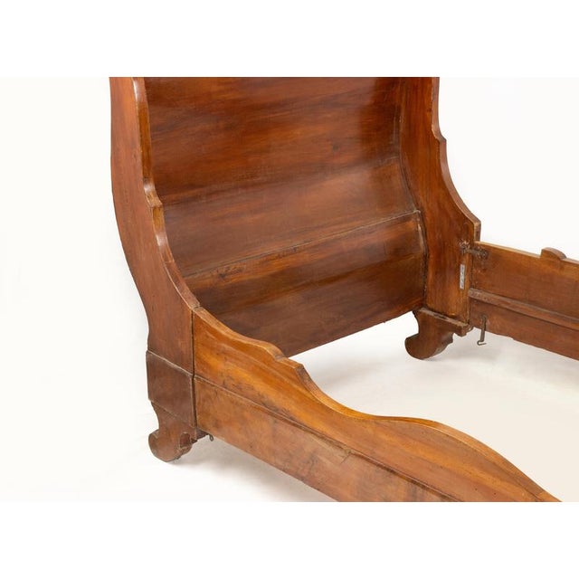 Vintage Wooden Bed, Italy, Early 20th Century For Sale - Image 6 of 7